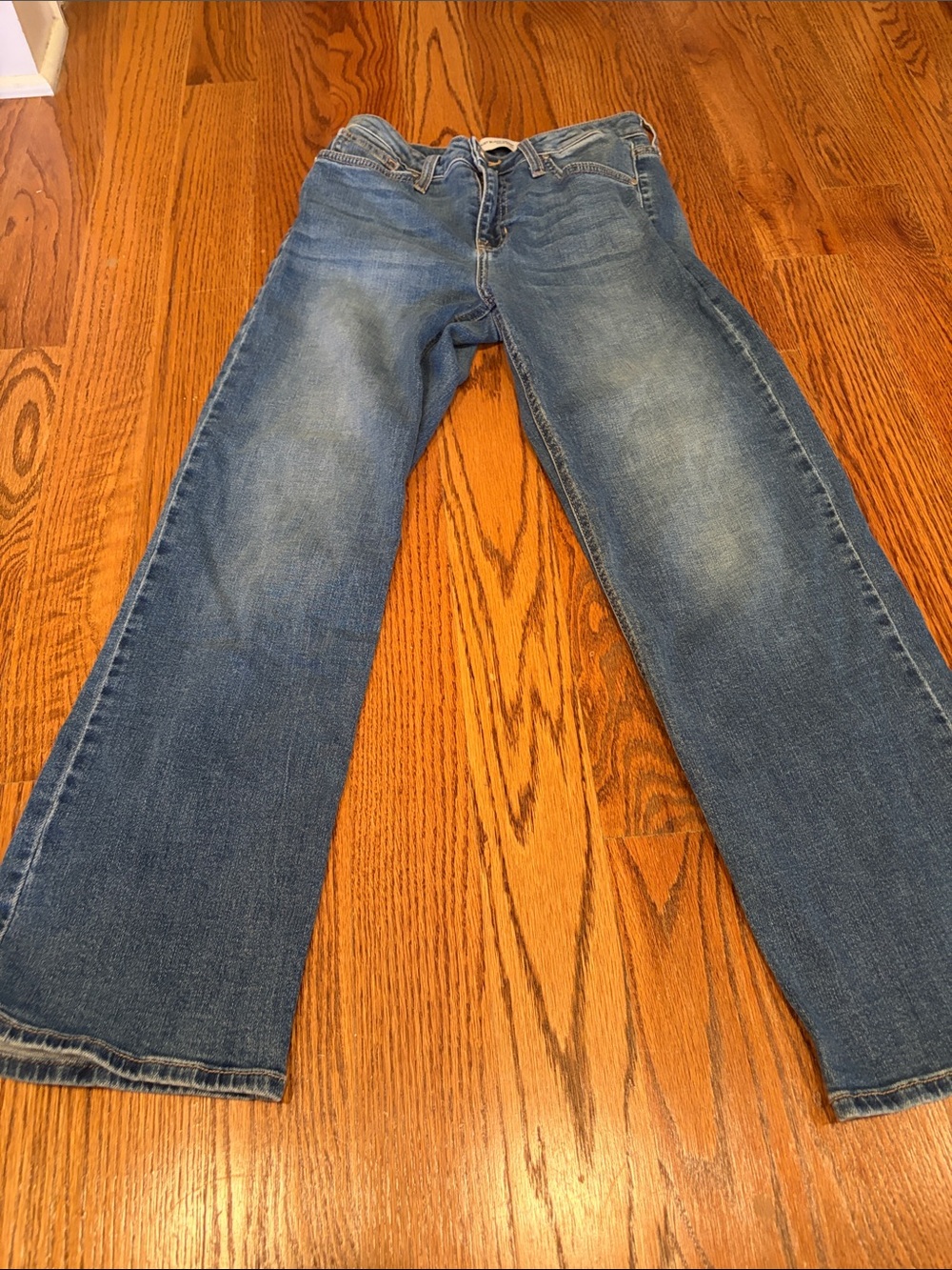 Just Black Men's Faded Blue Bootcut Jeans